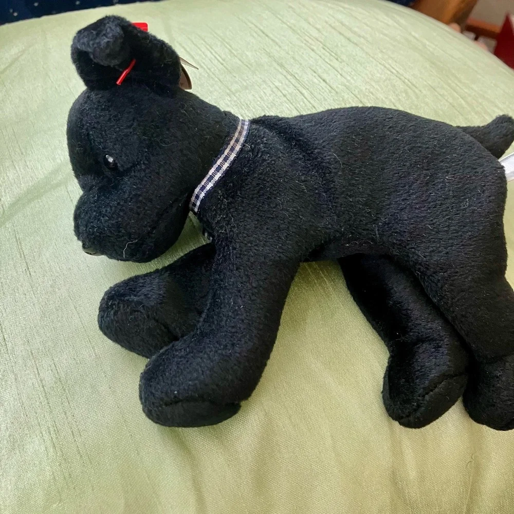 98 Ty Luke Black Lab Beanie Baby Dog Tush Tag 99 - Picture 6 of 14